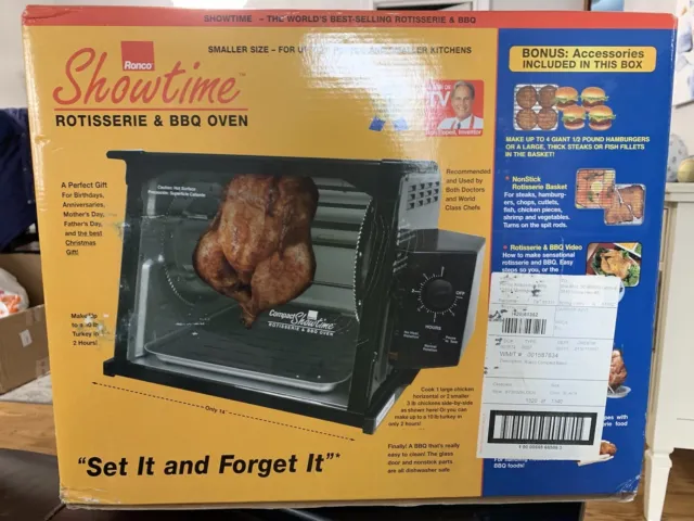 Ronco Showtime Rotisserie & BBQ Oven 5000 Platinum Edition NEW IN BOX