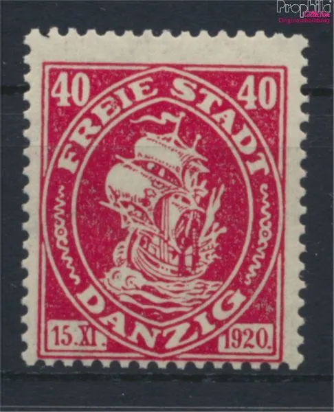 Briefmarken Danzig 1921 Mi 64 postfrisch Schiffe, Boote (9965187