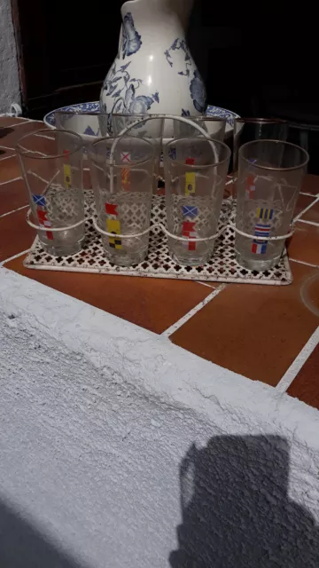 Ensemble verres à limonade Mobil avec porte verres