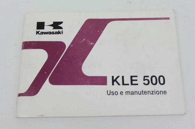 Manuale Uso E Manutenzione Kawasaki Kle 500 1991-2000 Libretto Originale