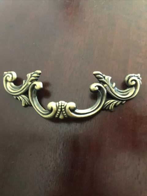 Vintage look Belwith Brass French Provincial Drawer Pull Handles Gold NEW