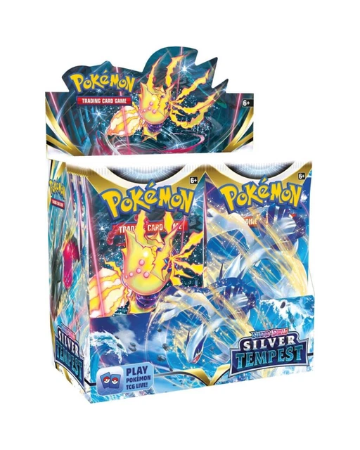 10 Pokemon Karten aus dem Set "Silver Tempest" mit 1x Holo Karte! Englisch
