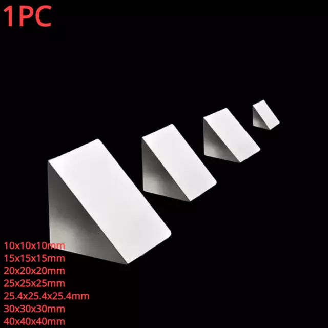 Optical Glass Right Angle Triangle Prism Coated Reflecting Size 10mm-40mm Multi*