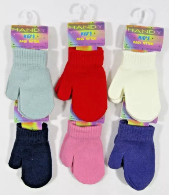 Handy Child's  Magic Mittens, Suitable 0 - 2 Years , 6 Colours.