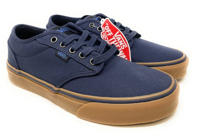 VANS Mens Atwood Skateboarding Shoes (12oz Canvas) Navy/Gum