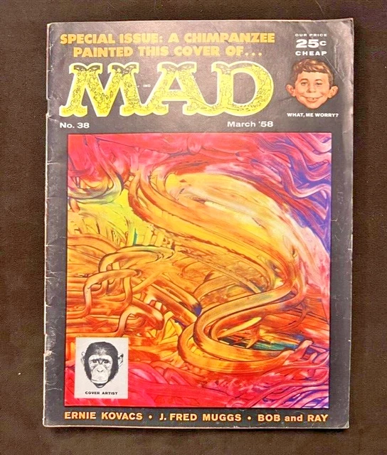 Issue No.38  March 1958 vintage comic Mad Magazine Birthday gift fools