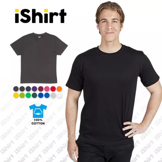 Mens T-Shirt 100% Cotton I Plain Blank Unisex Tees I Modern Fit I Xs-5Xl