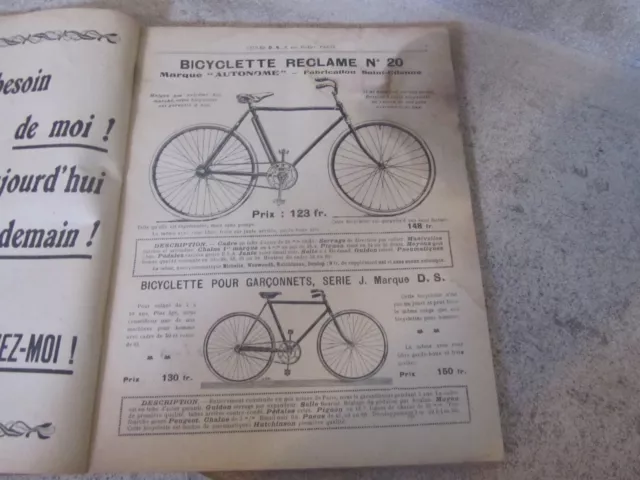 catalogue 157 p  illustré de 1914 CYCLES DS (vélos-pièces détachées-selles....) 3