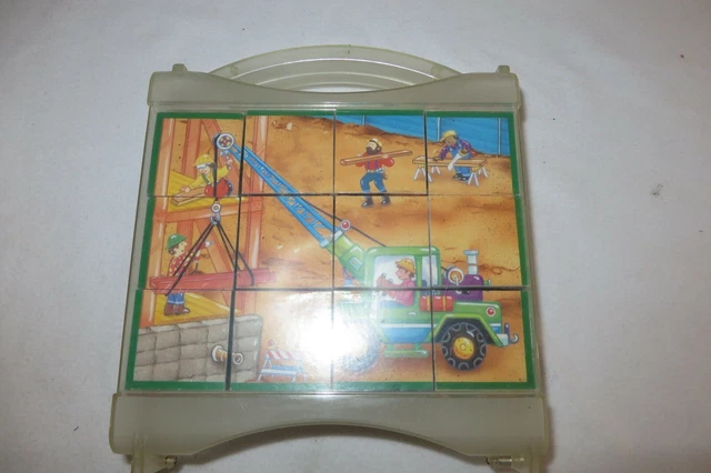 BOITE JEU DE Cubes Le Manege Enchante En Bois Vintage - Annees 60 EUR 8