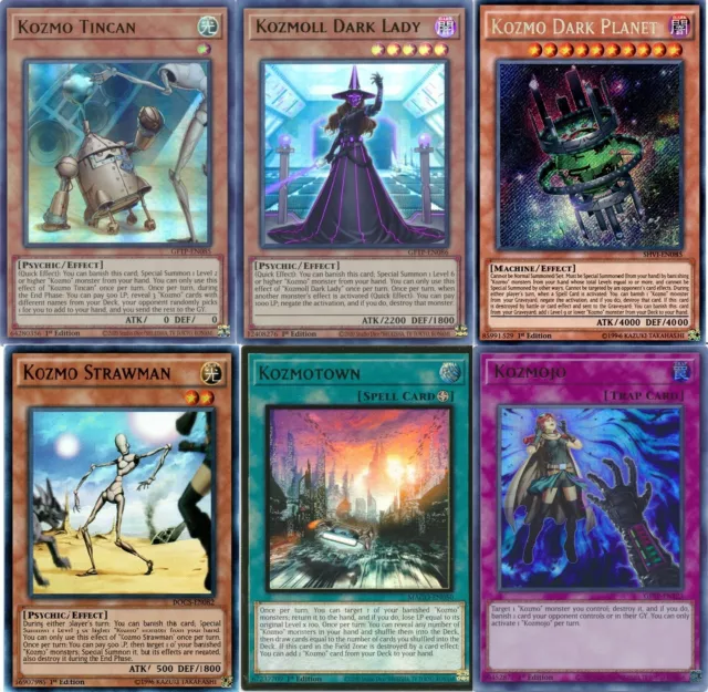 Yugioh Kozmo 2023 Deck - Dark Planet Destroyer Farmgirl Tincan  Kozmoll 52 Cards