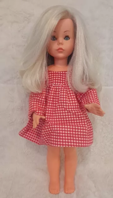 Vintage Italocremona Italian  Doll Platinum Blonde Hair 18" Inches Tall #638