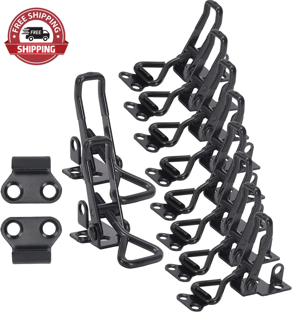 10 Pack 330Lbs Holding Capacity Metal Adjustable Toggle Clamp,Heavy Duty 4001 St
