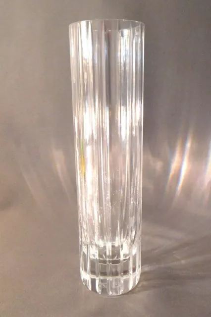 Baccarat Harmonie 7" French Clear Crystal Bud Vase ~ Mint Condition