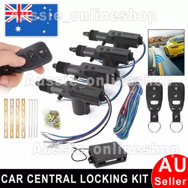 Car Remote Central Lock Locking Kit Control 4 Door Security System Entry Keyless