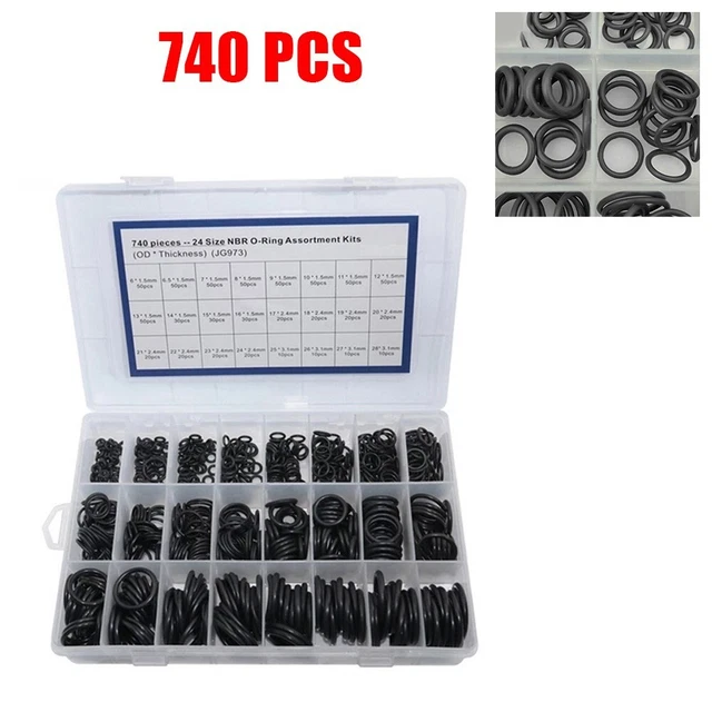 Nuovissimo Set Assortimento O Ring Accessori Auto Auto Sostituzione Veicolo HNBR