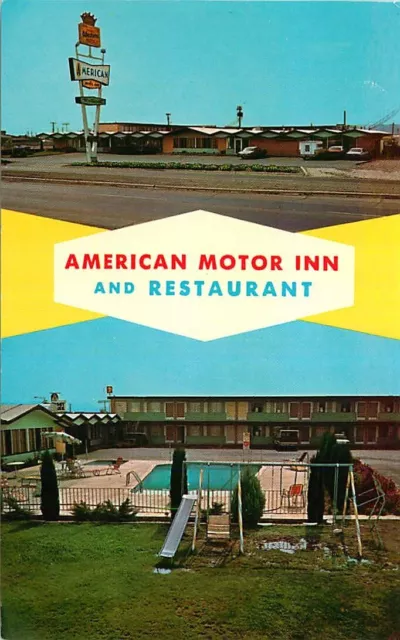 Roadside Postcard American Motor Inn & Restaurant, Lordsburg, New Mexico