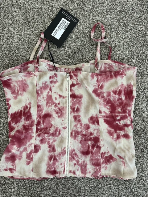 Pretty Little Things Women’s NWT Fuschia Tie Dye Corset Top Size 8