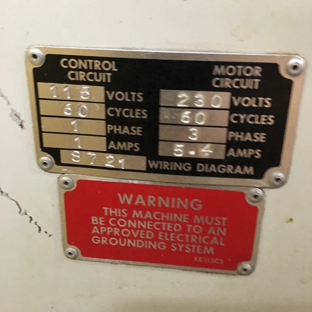 15 Ton   USM  Swing Arm Clicker Press Die Cutting  220 Volt  3 Phase