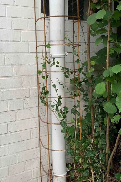 KUHEIGA Rankgerüst Aus Rost – Obelisk 200 Cm Hoch, 10 Mm Volleisen, Für Rosen & Kletterpflanzen, Inkl. Erdspieße