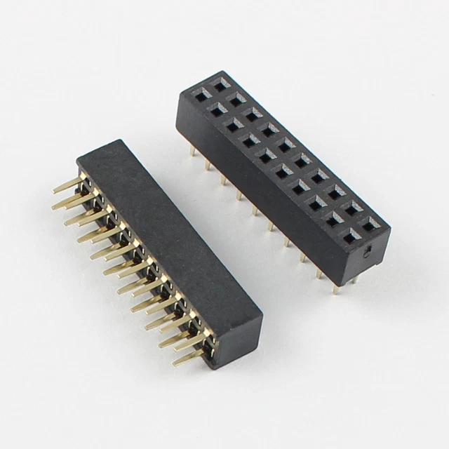 20x 2mm Pitch 2.0mm 2x10 Pin 20 Pin Female Double Row Straight Pin Header Strip