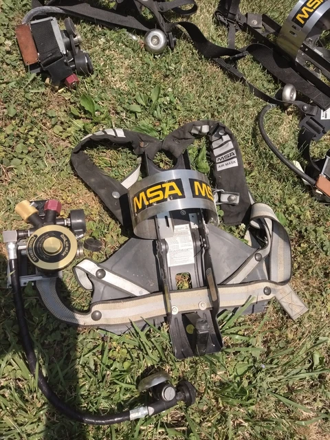 MSA SCBA AIR Pak firefighter Belt mounted regulator MASK INCLUDED..