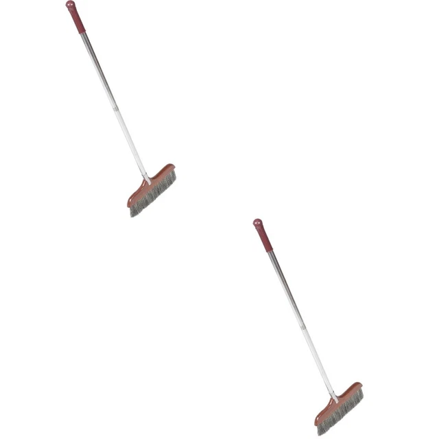 2x escoba de limpieza suave para acampar escoba de cocina escoba para el hogar escoba portátil