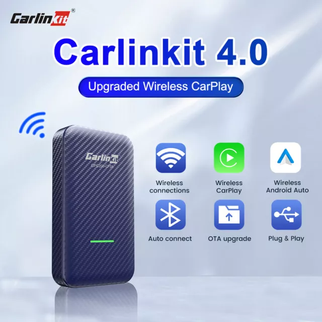 Carlinkit 4.0 Wireless Carplay Android Auto Box Multimedia Video Player Adapter