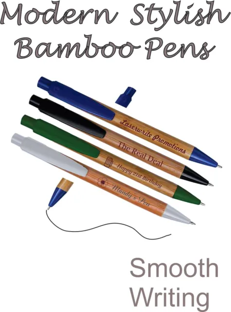 Modern Personalized Custom Engraved Bamboo Pen
