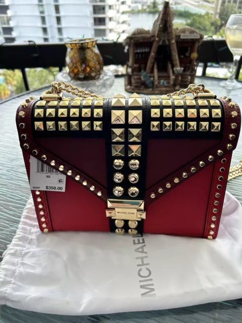 Michael Kors, Bags, Michael Kors Tricolor Studded Whitney Handbag