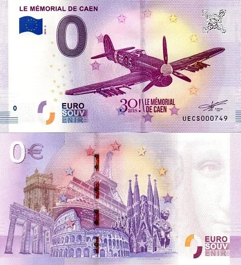 Billet 0 Euro - 2018-3 - Le Mémorial De Caen - 30 Ans - Uecs000749