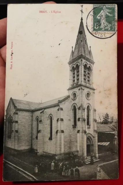 CPA 95 BRAY Val d'Oise - L'Eglise