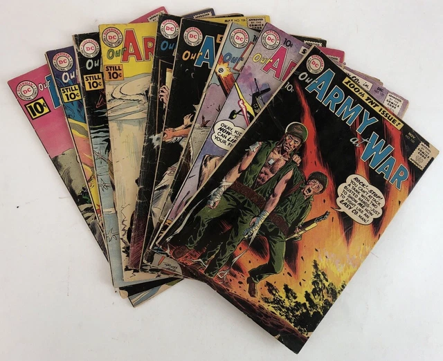 Joe Kubert, Artist / Our Army At War No 100 101 103-109 1960