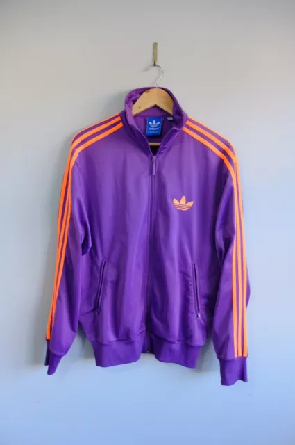 Giacca tuta Adidas Originals viola arancione firebird track trifoil M 2011
