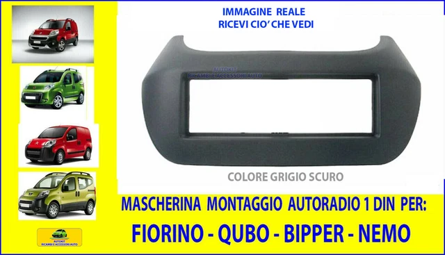Mascherina Autoradio Per Fiat Punto 188 (1999-2010) - Adattatore 1 Din Per Montaggio Stereo Aftermarket