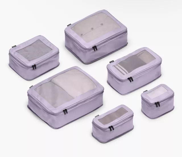 Monos Travel Compressible Packing Cubes In Limited Edition Purple Icing