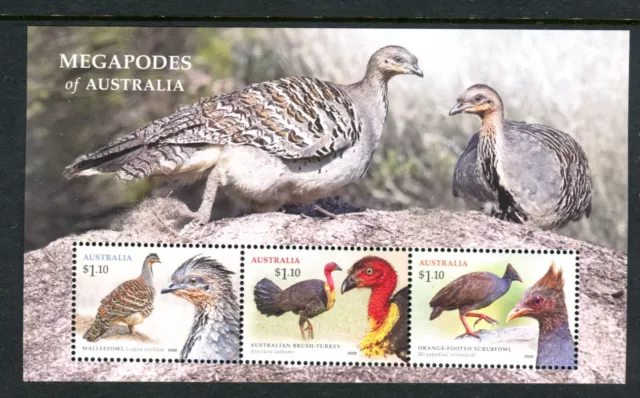 2022 Megapodes of Australia MUH Mini Sheet