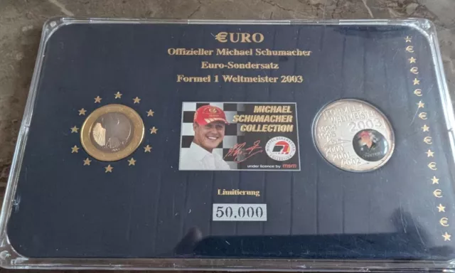 Michael Schumacher Euro Sondersatz F1 | Medaille Formel 1 2003 | limitiert