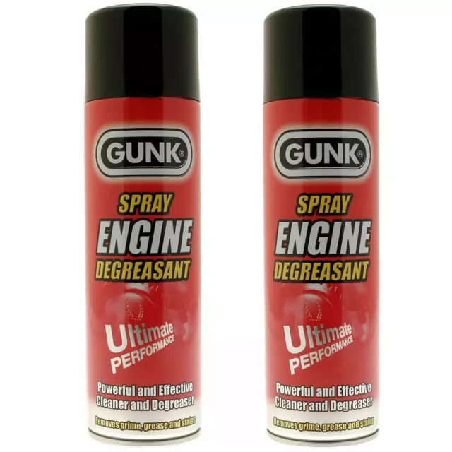 2x Gunk Engine Ultimate Degreaser Spray Cleaner Car Grease Dirt Remover 500ml