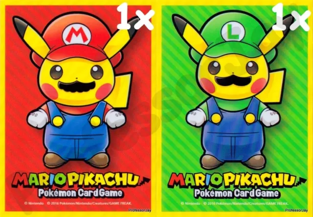 Pokemon Tarjetas (1X) XY Mario & Luigi Pikachu Especial Caja Simple Mazo Manga