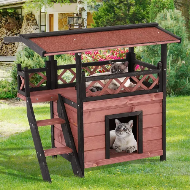 Maisonette outdoor cat sales house