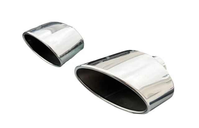 Novus Terminale Di Scarico Sportivo Ovale 135x75 Mm Per VW Polo IV - Omologato TÜV