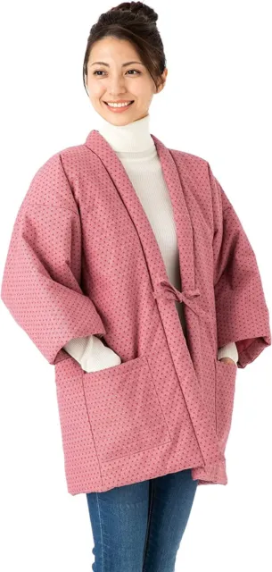 Giapponese Caldo Indossare Kimono Hanten Invernale Giacca per Donna Pois Medie