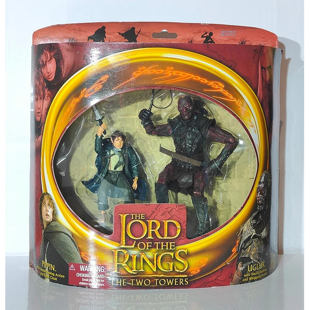 Double Pack Figurines Le Seigneur Des Anneaux : Pippin & Ugluk - Toy Biz Neuf