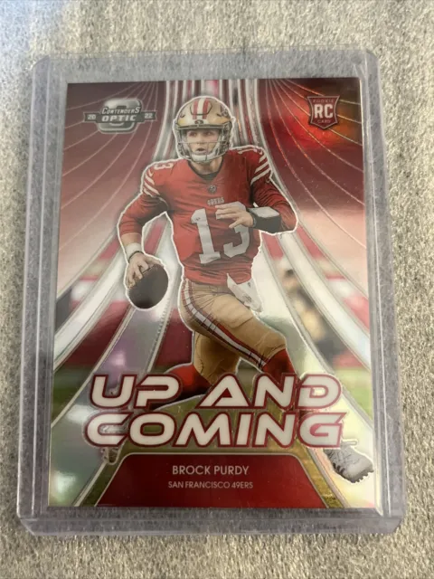 2022 Panini Contenders Optic Football Up And Coming Rookie Silver Brock Purdy SP