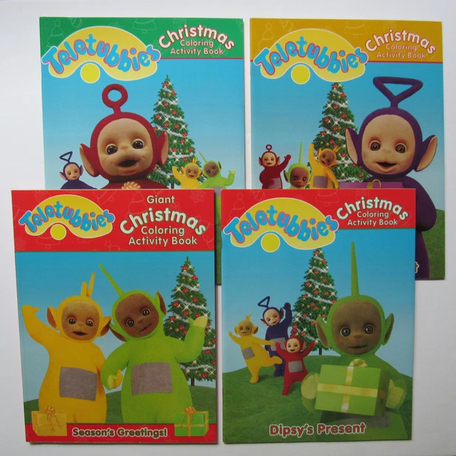 BROWN BEAR BOOKS Teletubbies Christmas, Four (4), Vintage Coloring