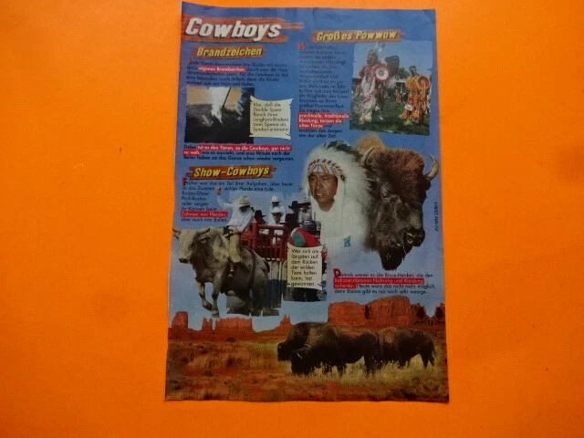 Werbeblatt / 80er / Cowboys / Brandzeichen,Show