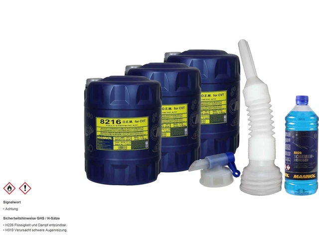 60L mannol 8216 pour Cvt Huile de Transmission Automatique Incl. Robinet