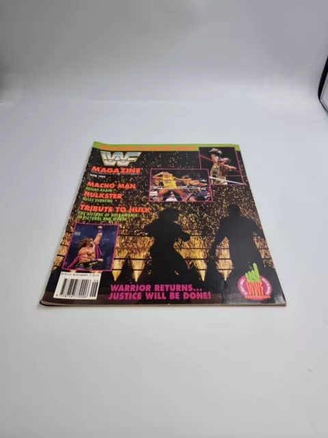 WWF WWE Magazine JUNE 1992 Ultimate Warrior Hulk Hogan + Merchandise Catalogue