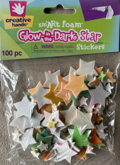 Pegatinas De Manos Creativas Que Brillan En Las Estrellas Oscuras