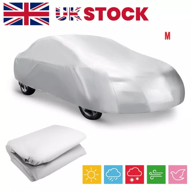 New Universal Full Car Cover Medium Size M UV Protection Breathable Waterproof M